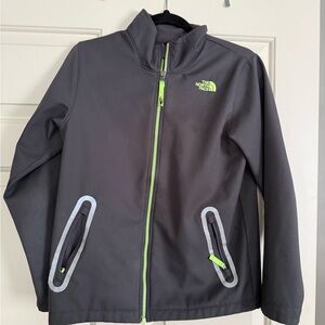 The North Face Kids Gray Jacket with Neon Accents